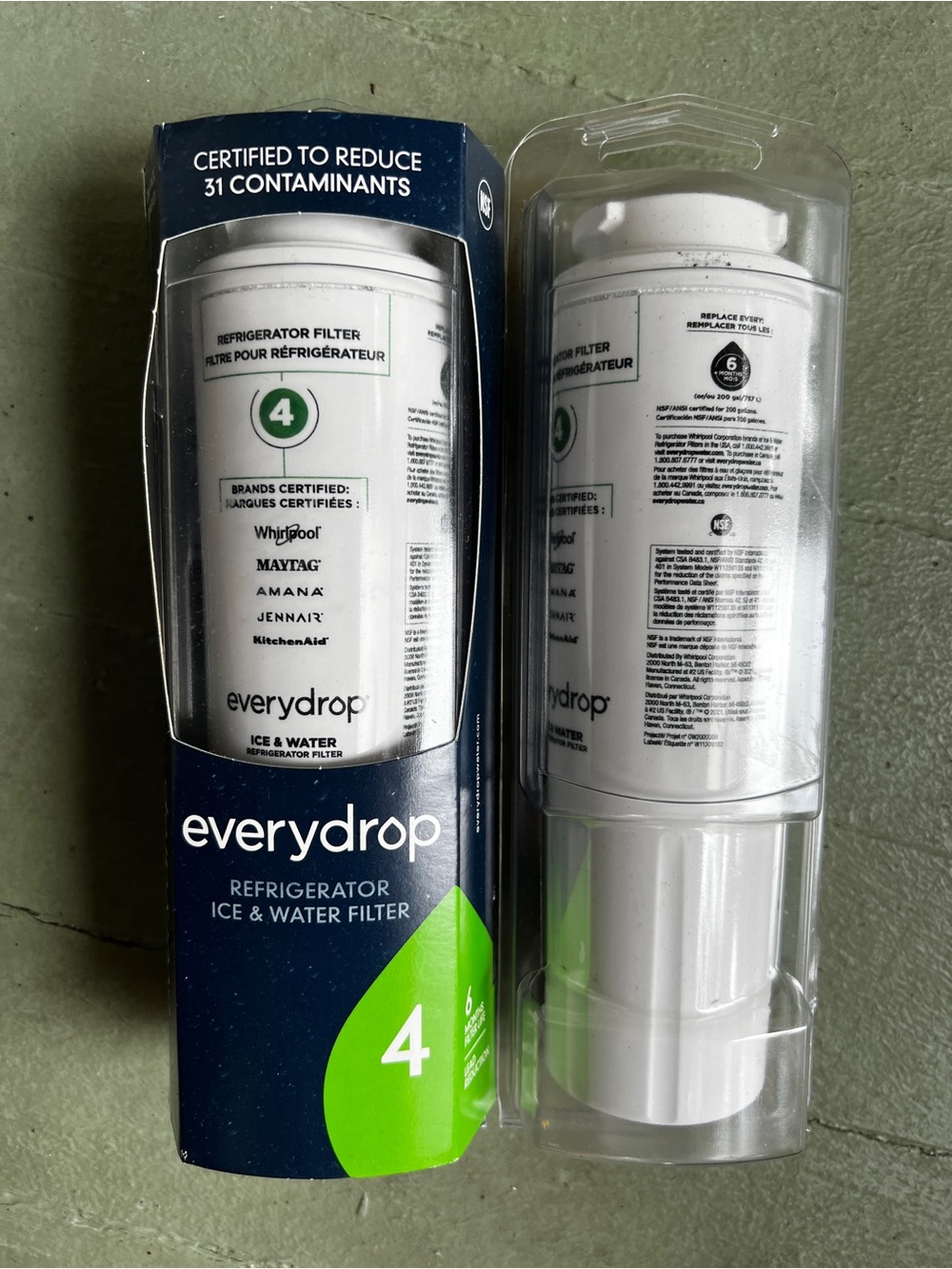 Everydrop Refrigerator Water Filter 4 BRAND NEW (Pack Of 2)